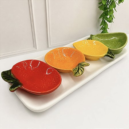 Kit 5 pçs fruta mini petisco