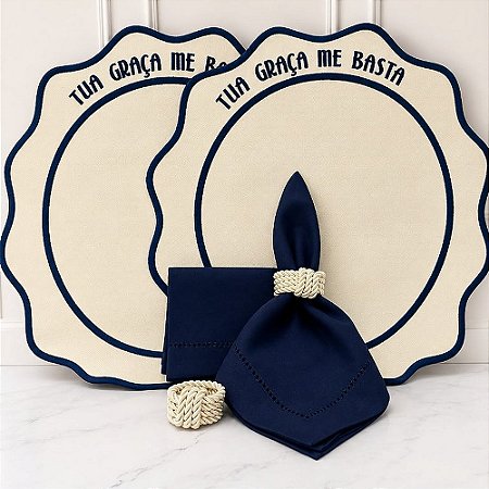 Kit mesa posta "tua graça me basta" (compre por número de lugares)