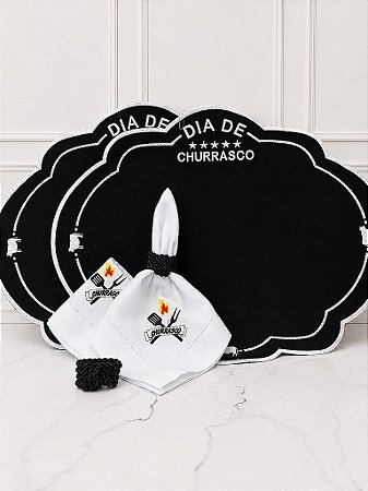 Kit mesa posta Churrasco (compre por número de lugares)