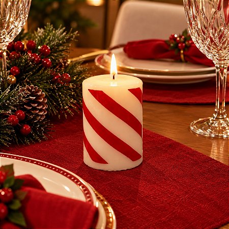 VELA NATAL VERMELHO E BR