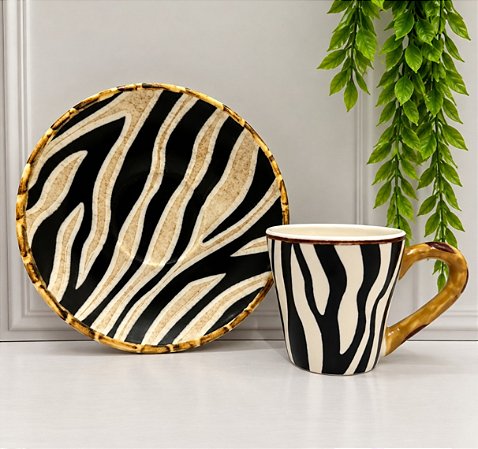 XÍCARA CAFÉ ANIMAIS ZEBRA