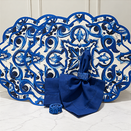 Kit mesa posta D&G Azul (compre por número de lugares)