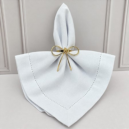 PORTA GUARDANAPO LAÇO DOURADO