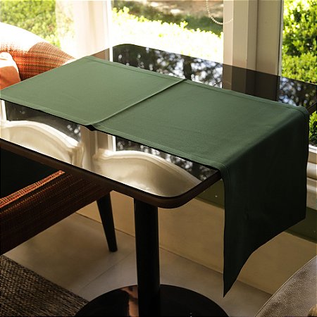 Trilho de Mesa Verde - Poliéster, 40x120cm