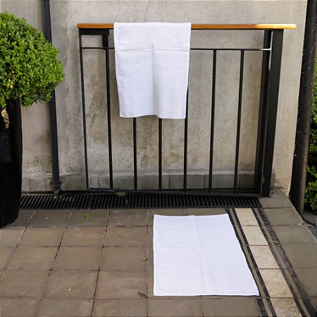 KIT Pano de Serviço para Limpeza -  Branco, Algodão, 56x43cm (3 peças)