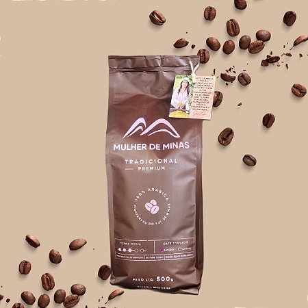 Grãos Café Gourmet 500g Mulher de Minas
