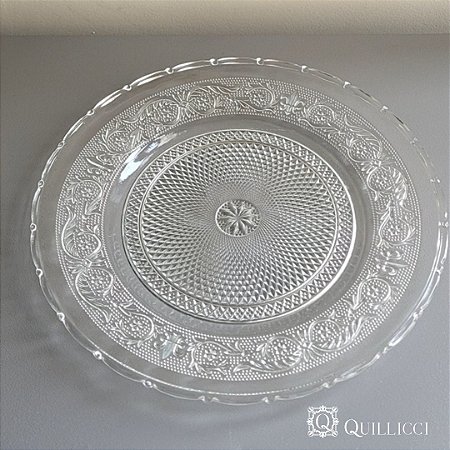 Prato Raso Angel Incolor 25,5cm | Vidro