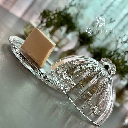 QUEIJEIRA DE CRISTAL COM TAMPA IMPERIAL