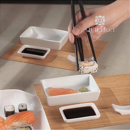 Conjunto para Sushi 10 peças Kyoto Natural 32x31x3cm | Bambu