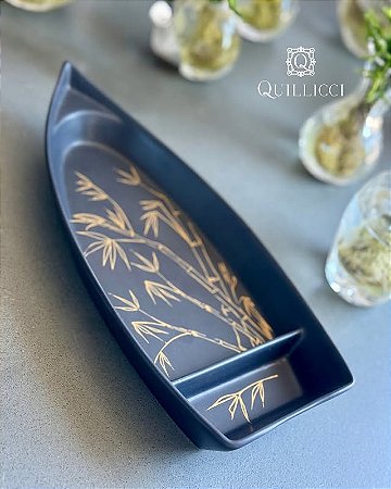 Prato Barca Individual Jam Incolor 27x13cm | Vidro