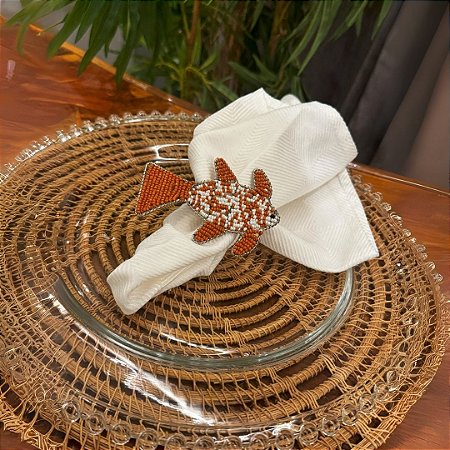 Porta Guardanapos de Metal Formato Peixe