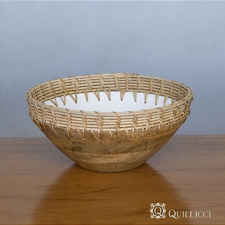 BOWL DE CERÂMICA COM FIBRA NATURAL