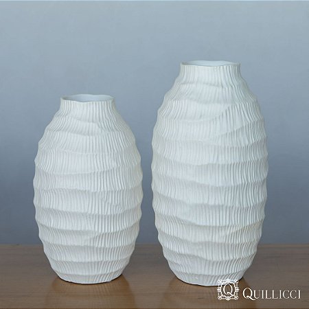 VASO DE CERAMICA CANELADO