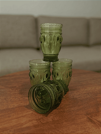 Copo Jewelry Green | Vidro 7,5x12