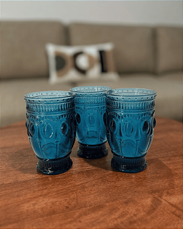 Copo Jewelry Blue | Vidro 7,5x12