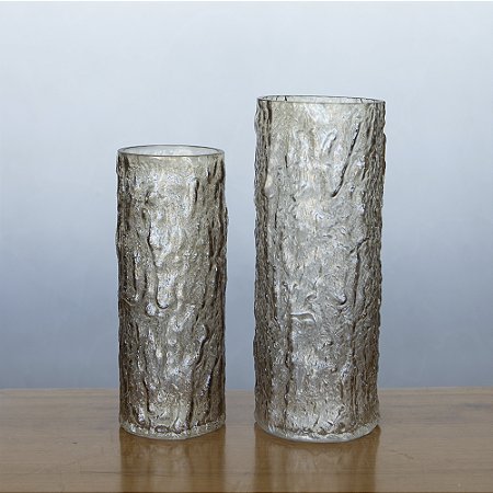 Vaso de Vidro Ocre – Cor Quente e Sofisticada