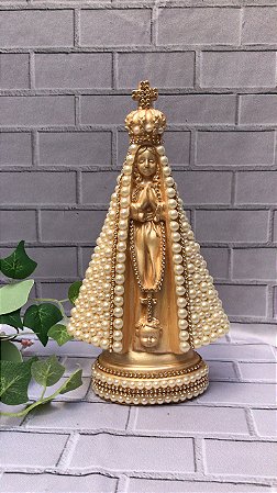 Nossa Senhora Aparecida com Manto Perolado 24cm