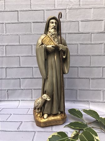 Imagem São Bento com Cajado - 29 cm