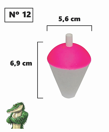 Boia de Isopor nº12 pacote com 10 pç PROMOÇÃO