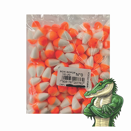 Boia de isopor nº 0 pacote com 100pç alta qualidade