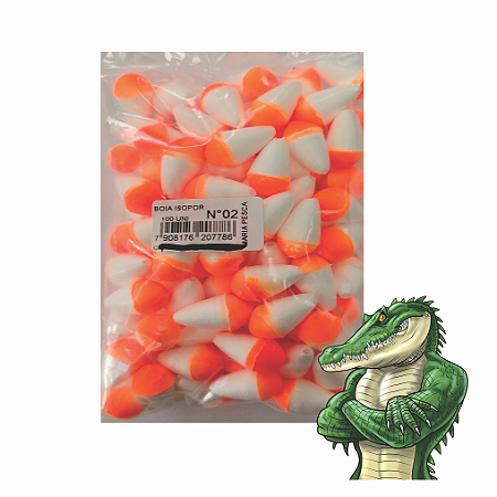 Boia de isopor nº 2 pacote com 100pç alta qualidade