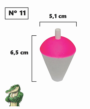 Boia de Isopor nº11 pacote com 10 pç