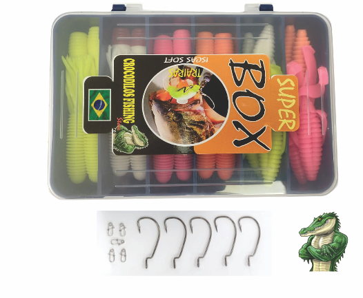 KIT TRAIRA  CROCODILOS CONTENDO 35PÇ   EXCELENTE QUALIDADE