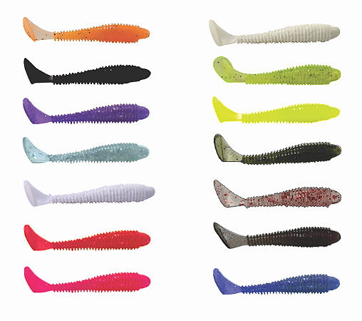 SHAD PADDLE CROCO SHAD 9,5 CM DA ALLIGATOR PACOTE COM 6 PÇ