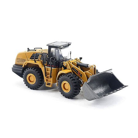 Miniatura Huina 1813 Pá Carregadeira de Metal 1:60