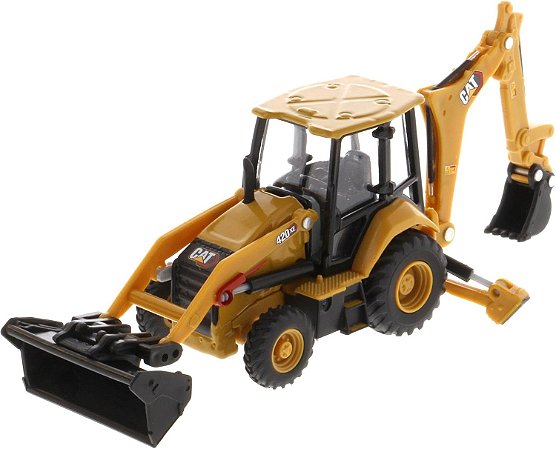 Miniatura Caterpillar Retroescavadeira 420 XE Escala 1/64