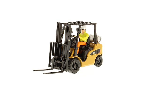 Miniatura Empilhadeira Caterpillar P5000 1/25 Detalhada