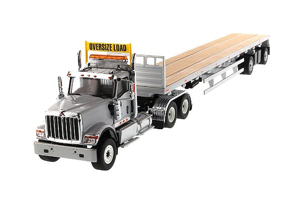 Miniatura 1/50 Caminhão Plataforma HX520 Flat Bed Detalhado