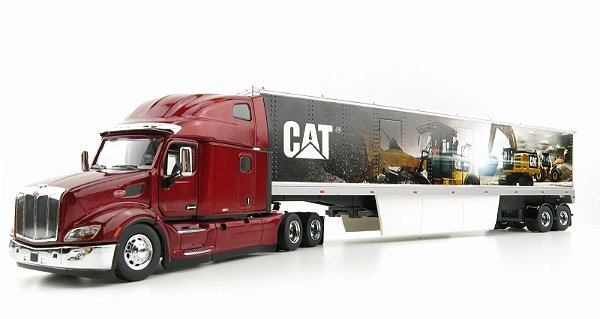 Miniatura Caminhão Caterpillar Peterbilt 579 1/50 Detalhado