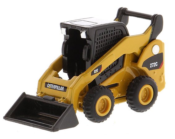 Miniatura Caterpillar 272C Mini Carregadeira 1/64 Diecast
