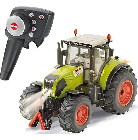 Trator de Controle Remoto Claas Axion 850 Set 4x4 Siku 1/32