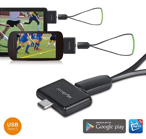 Receptor TV Digital para Celular e Tablet Android Mygica PadTV PT275C