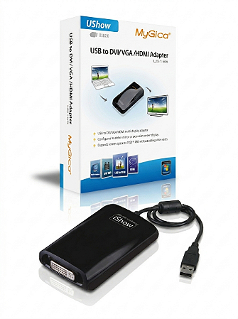 Adaptador USB para HDMI, VGA ou DVI Mygica Ushow 165