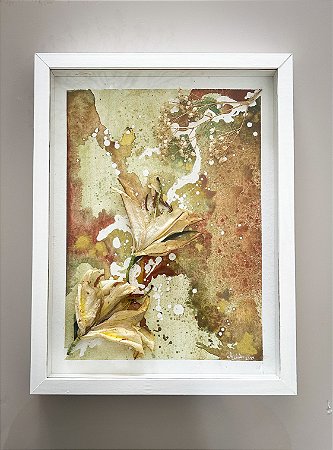 Obra Original Olhai os Lírios dos Campos com moldura