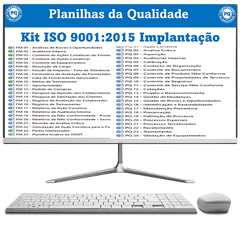 Kit ISO 9001:2015 Implantação