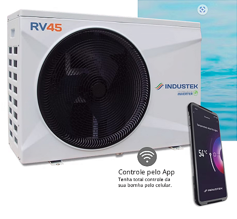 TROCADOR DE CALOR FULL INVERTER RV45 MONO 220V INDUSTEK 45 mil Btus