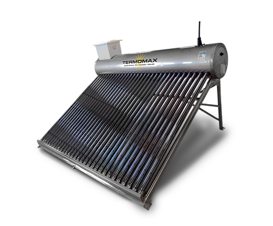 Aquecedor Solar Acoplado a Vácuo 20 tubos / 200 litros / TERMOMAX