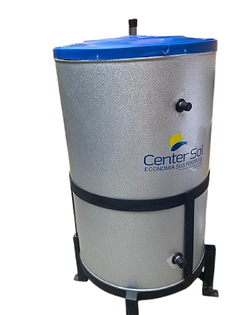 BOILER 100 LITROS / VERTICAL / AÇO INOX 304 / ALTA PRESSÃO / CENTER SOL