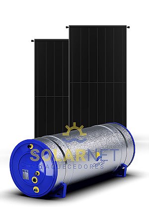 KIT AQUECEDOR SOLAR 400 LITROS BAIXA PRESSÃO AÇO 304 / COLETOR COBRE / CENTER SOL