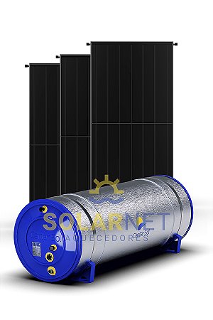 KIT AQUECEDOR SOLAR 500 LITROS BAIXA PRESSÃO AÇO 304 / COLETOR COBRE / CENTER SOL