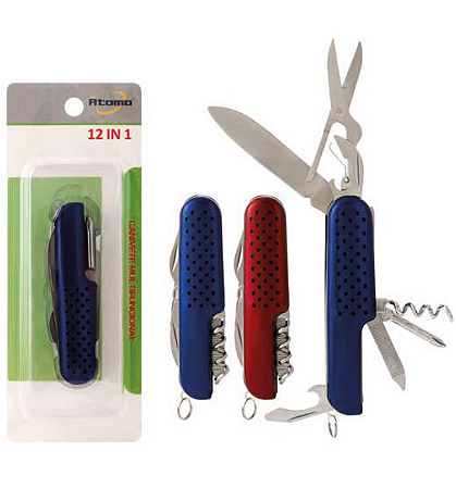 Canivete Multiuso 12 em 1 Multifuncional