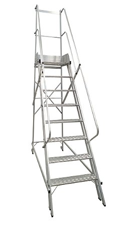Escada Plataforma 2,00 m (7 Degraus + Patamar) Modelo NR12