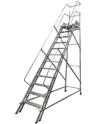 Escada Plataforma 3,00 m (11 Degraus + Patamar) Modelo NR12