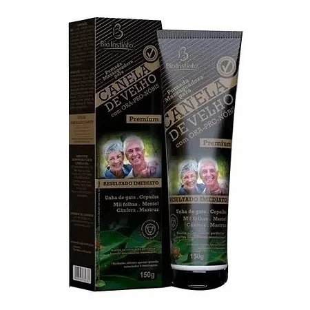 Pomada canela de velho premium 150g bio instinto