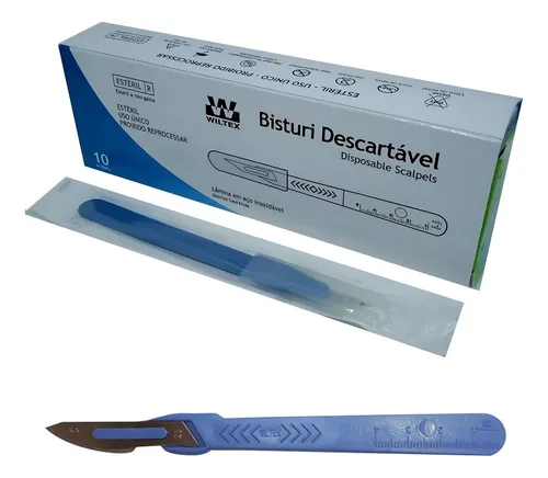 BISTURI DESCARTAVEL COM LAMINA - WILTEX