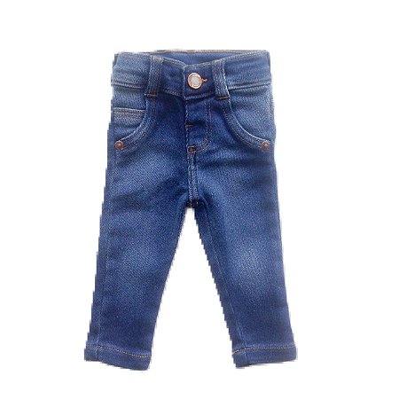 Calça Jeans Escuro Feminina Bebê - Mãe Quero Roupa - Moda Infantil